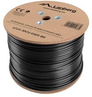 Lanberg Kabel instalacyjny UTP CAT.5E Żelowany 305m (LCU5-30CU-0305-BK) 2