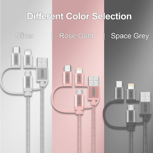 Kabel USB Unitek Mobile przewód All-in-One Gray (Y-C4036AGY) 4