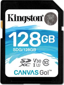 Karta Kingston Canvas Go! SDXC 128 GB Class 10 UHS-I/U3 V30 (SDG/128GB) 1