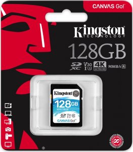 Karta Kingston Canvas Go! SDXC 128 GB Class 10 UHS-I/U3 V30 (SDG/128GB) 3