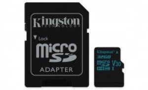 Karta Kingston Canvas Go! MicroSDHC 32 GB Class 10 UHS-I/U3 V30 (SDCG2/32GB) 1