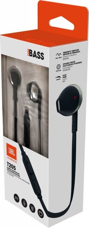 Słuchawki JBL T205 Czarne 8