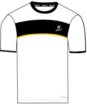 Huari T-shirt juniorski Lopez Kids T-shirt White/ Black / Cyber Yellow r. 116 1