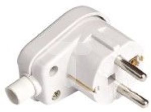 Emos Wtyczka kątowa ultra płaska 16A 2P+Z 250V z uchwytem biała P0066 - P0066 3