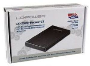 Kieszeń LC-Power USB-C 3.2 Gen 2 - 2.5" SATA (LC-25U3-Becrux-C1) 3