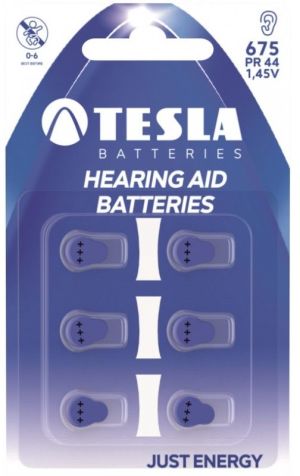 Tesla Bateria do aparatów słuchowych PR44 630mAh 6szt. 1