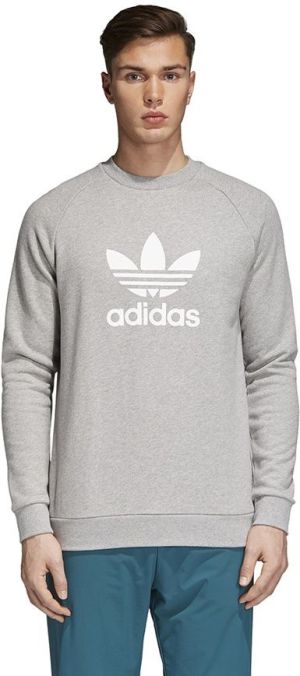 Adidas Bluza męska Originals Trefoil Crew szara r. M (CY4573) 1