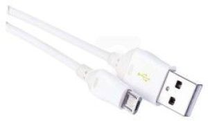 Kabel USB Emos USB-A - microUSB 1 m Biały (SM7004W) 1
