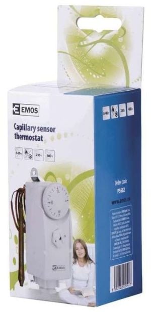 Emos Termostat ręczny z czujnikiem T80F 0-90°C 16A 230V biały (P5682) 2