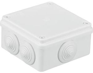 Pawbol Puszka n/t hermetyczna 100x100x50 6 dławików IP55 biała (S-BOX 106B) 1