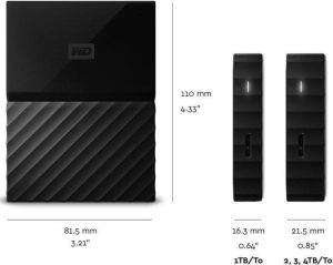 Dysk zewnętrzny HDD WD HDD My Passport for Mac 4 TB Czarny (WDBP6A0040BBK-WESE) 3