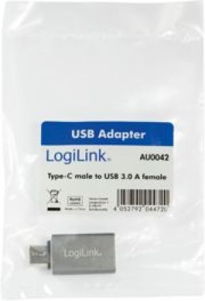 Adapter USB LogiLink USB-C - USB Srebrny  (AU0042) 2