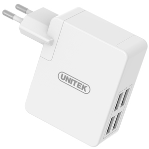 Ładowarka Unitek Y-PW10001 zasilacz sieciowy 4x USB EU/US/UK/AU 2