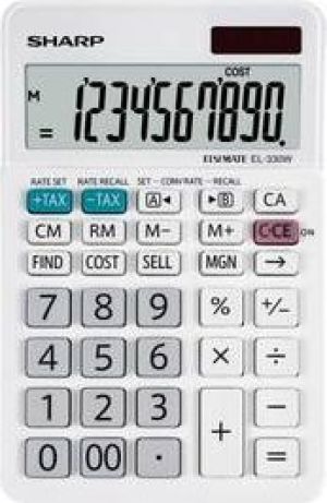 Kalkulator Sharp EL330W, biurkowy, 10 miejsc, biały 1