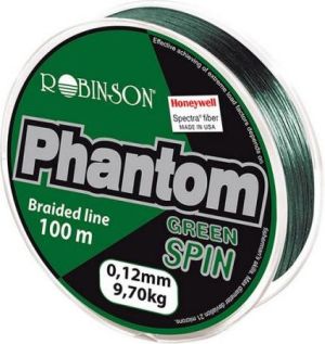 Robinson Plecionka Phantom Green Spin 0.12mm, 100m, zielona (56-PT-012) 1