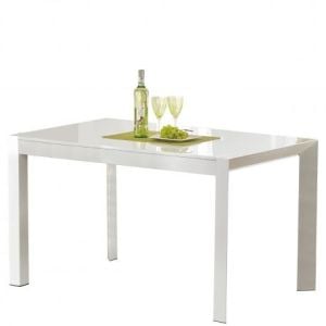 Halmar Rozkładany stół stanford xl 130(250)x80 biały mdf/stal halmar 1