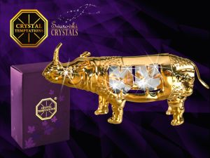 Union Crystal Nosorożec z kryształkami Swarovskiego (122-0198) 1