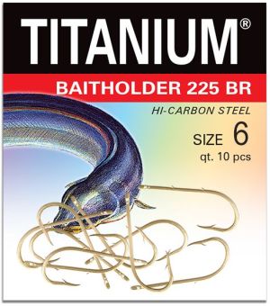Robinson Haczyk Titanium BAITHOLDER (10 szt.), r. 6 (02-P-225BR-06) 1