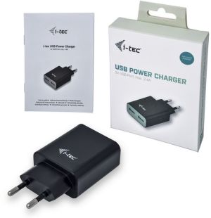 Ładowarka I-TEC Power Charger 2x USB-A 2.4 A (CHARGER2A4B) 2