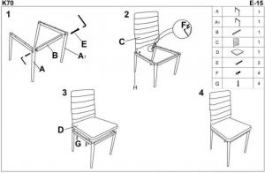 Halmar Krzesło K70 Ciemny Brąz 2