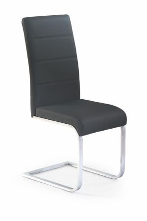 Halmar Krzesło K-85 czarny eco skóra/chrom Halmar 1