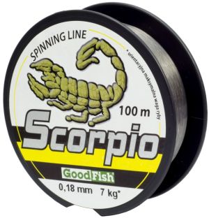 GoodFish Żyłka Scorpio Spin bezbarwna 0.18 mm 100 m (A-55S-018) 1
