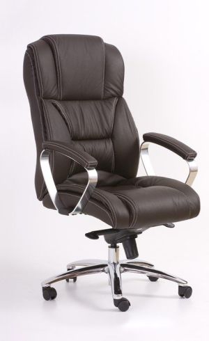 Krzesło biurowe Halmar Foster Brązowe 3