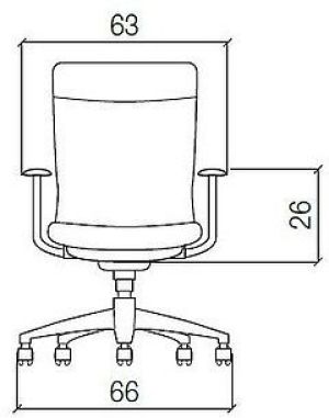 Krzesło biurowe Halmar Lotus Czarne 2