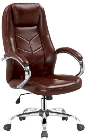 Krzesło biurowe Halmar Cody Brązowy z kółkami do dywanów 1