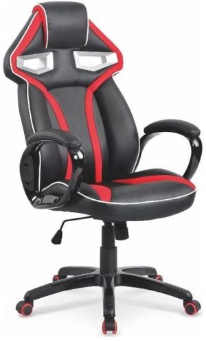 Krzesło biurowe Halmar Honor Czarno-czerwone 2