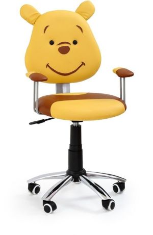 Krzesło biurowe Halmar Kubuś Żółte 1