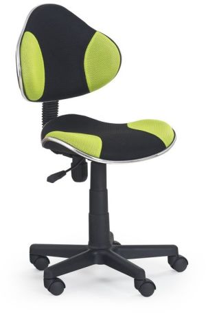 Krzesło biurowe Halmar FLASH fotel młodzieżowy czarno-zielony 1