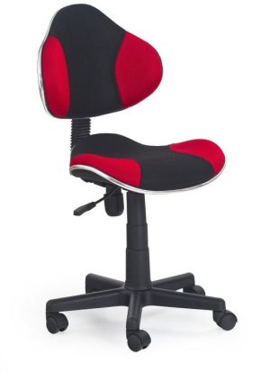 Krzesło biurowe Halmar FLASH fotel młodzieżowy czarno-czerwony 1