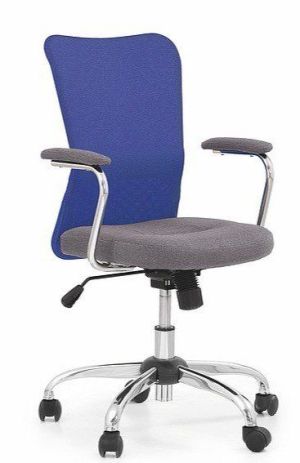 Krzesło biurowe Halmar Andy Niebieskie 1