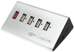 HUB USB LogiLink 5x USB-A 2.0 (UA0224) 1