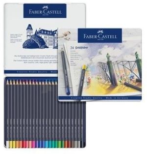 Faber-Castell Kredki Goldfaber 24 kol. opak. metal (114724) 1