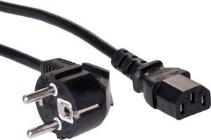 Kabel zasilający Akyga IEC C13 CEE 7/7 230V/50Hz 1,5m (AK-PC-01C) 1