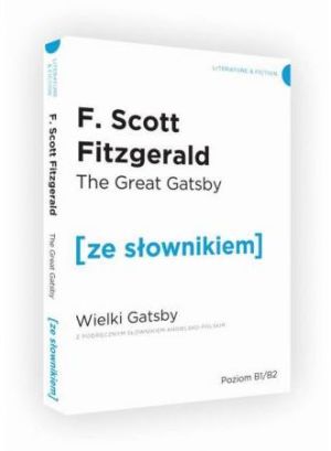 Wielki Gatsby w.angielska + słownik B1/B2 1