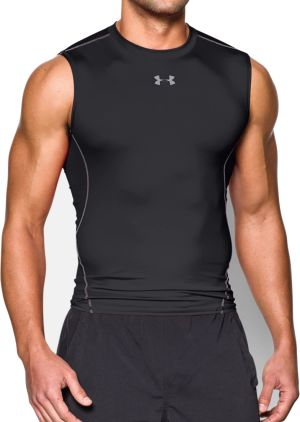 Under Armour Koszulka męska HeatGear Armour Sleeveless Compression Black r. L (1257469001) 1