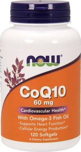 NOW Foods NOW Foods CO Q10 60mg Omega3 120 kaps. - NOW/473 1
