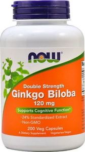 NOW Foods NOW Foods Ginkgo Biloba 120mg 200 kaps. - NOW/484 1