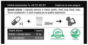 Yango Piperyna 95 90 kapsułek 2