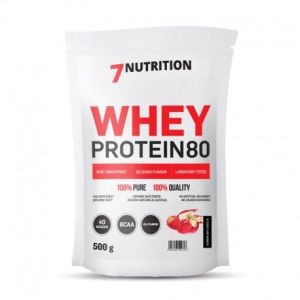 7NUTRITION Koncentrat białka Whey Protein 80 500g /biała czek 1