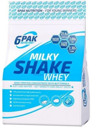 6PAK Nutrition Milky Shake Whey Truskawka 300g 1