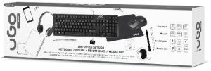 Klawiatura + mysz uGo Zestaw 4 w 1 (UHD-1136) 5