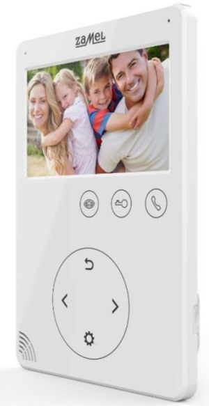 Zamel Wideomonitor z dotykowymi przyciskami 4,3 cala biały VP-816W (ENT10000406) 2