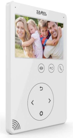 Zamel Wideomonitor z dotykowymi przyciskami 4,3 cala biały VP-816W (ENT10000406) 3