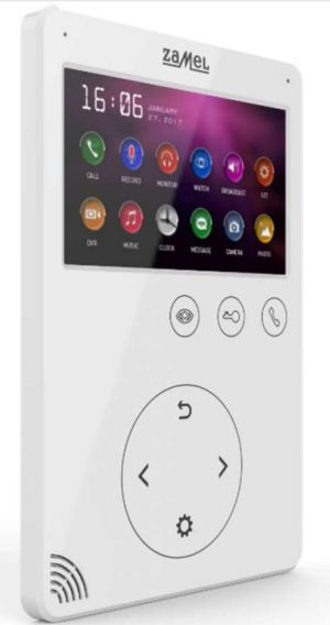 Zamel Wideomonitor z dotykowymi przyciskami 4,3 cala biały VP-817W (ENT10000408) 2