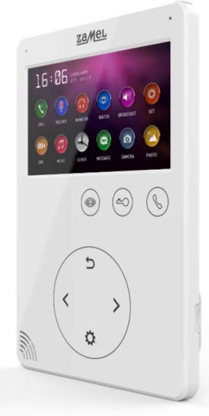 Zamel Wideomonitor z dotykowymi przyciskami 4,3 cala biały VP-817W (ENT10000408) 3