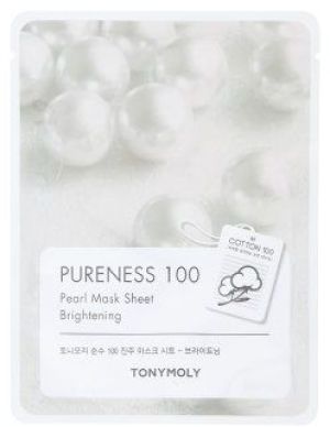 Tonymoly Odżywcza maska do twarzy z wyciągiem z pereł Pureness 100 Pearl Mask Sheet Brightening 21ml 1